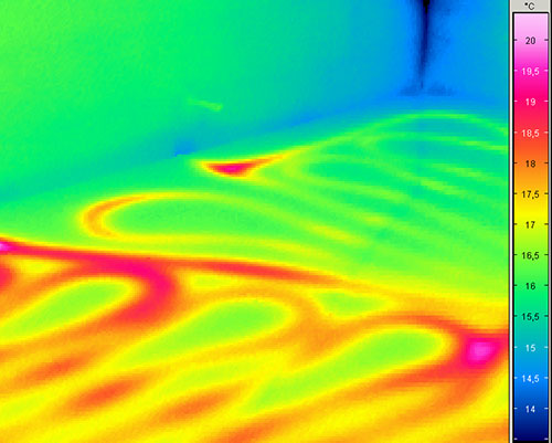 Leckortung Aachen mit Infrarot Kamera bei Fußbodenheizung