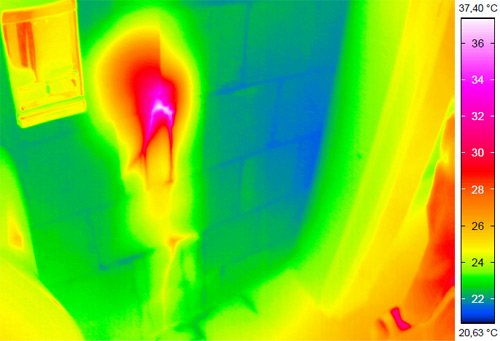 Leckortung Aachen im Badezimmer durch thermografische Untersuchung